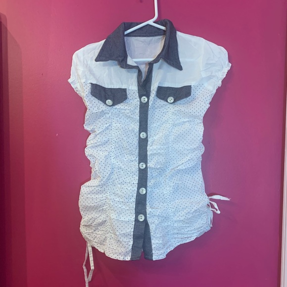 Polkadot ruched top - Picture 1 of 1